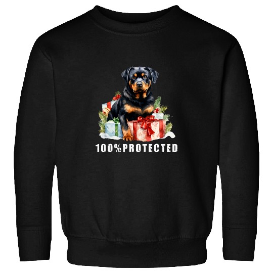 ROTTWEILER BOSS 100 Protected Rottweiler Fun 7 Sweatshirts