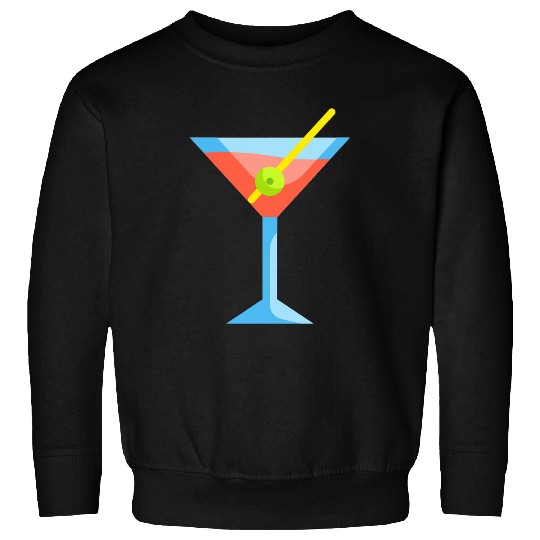 Martini Glass Green Olive Bartender Vodka Gin Cocktail Drink 22 Sweatshirts