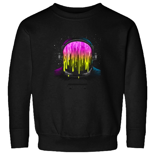 Moon Swing Astronaut Stars Space Galaxy Melting Sweatshirts