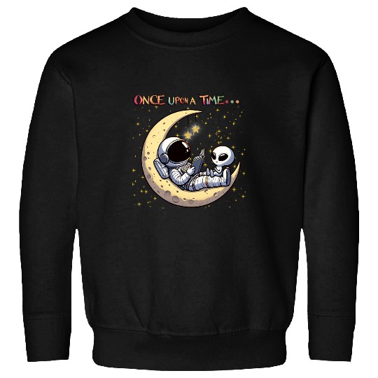 Moon Swing Astronaut 2Alien Reading Book 2Space Lovers 21 Sweatshirts
