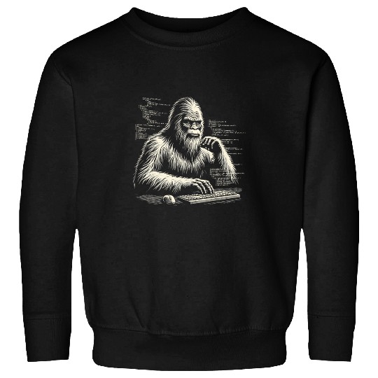 bigfoots Coding Sasquatch Programmer Software Developer Coder Sweatshirts