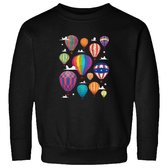 Hot Air Balloon Festival Balloonist Pilot Chase Crew Vintage Sweatshirts
