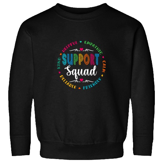 Support Squad Learning Specialist Sped Resource Intervention Sweatshirts