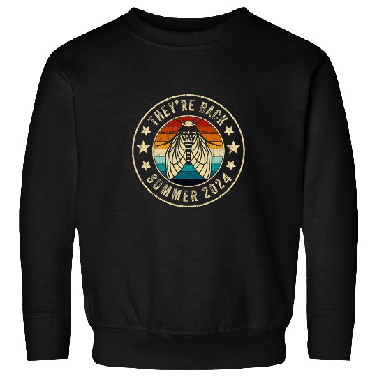 vintages Cicada 2024 They are back Summer Entomologist Sweatshirts