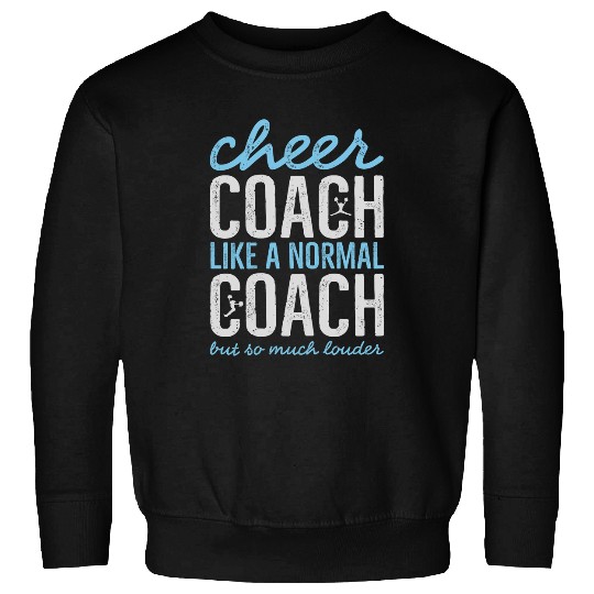 Womens Cheer Coachs Funny Cheerleading Cheerleader Teacher Girls Sweatshirts