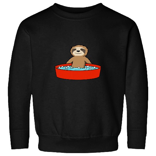 Wildlife Sloth Nature Animal Ice Bathing Sweatshirts