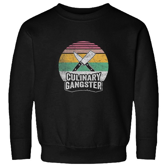 vintages Funny Chef Culinary Gangster Butcher Cooking Sweatshirts