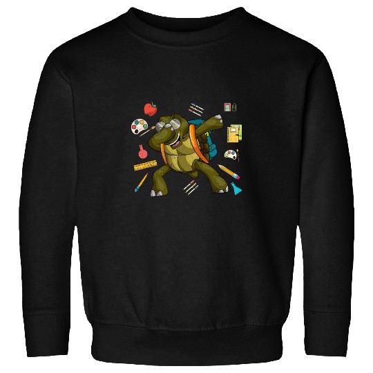 Funny School Student Ocean Animal Lover Funny Turtle Sweatshirts