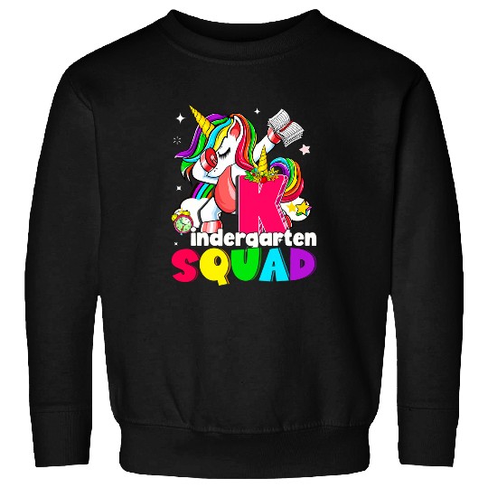 Funny Kindergarten Unicorns Back To School Kids Sweatshirts