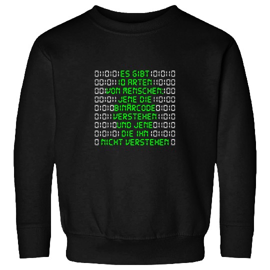 Informative programmer binary code funny saying nerd Sweatshirts