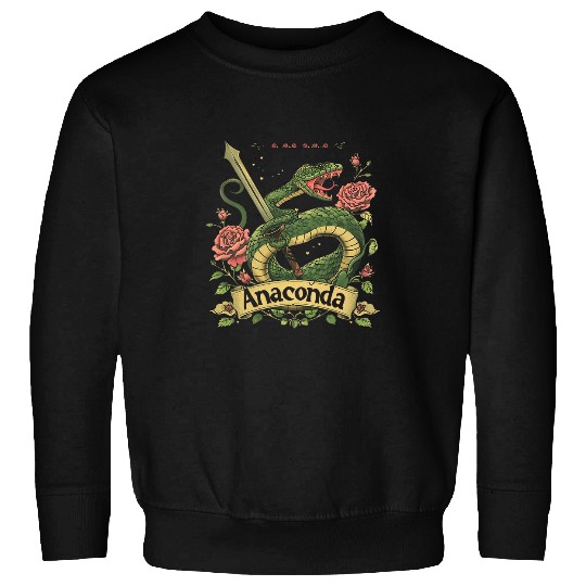 Anaconda Tarot Card Fortune Teller Reptile Snake Vintage Sweatshirts