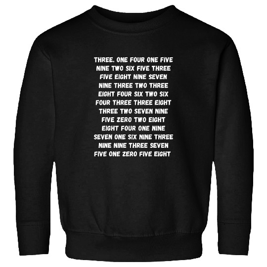 Pi Day Alphabet Math Geek Teacher Student Colorful Pi Day Sweatshirts