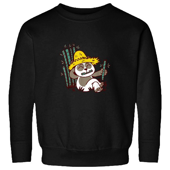 VXLS Farmer Farming Harvest Season Panda Sweatshirts