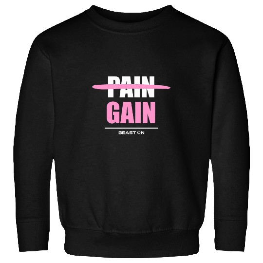 No Pain no Gain pink Workout Fitness Motivation Gym Sayings Sweatshirts
