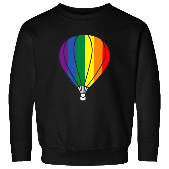 Hot Air Balloon LGBTQ Hot Air Balloon Pilot Ballooning Sweatshirts