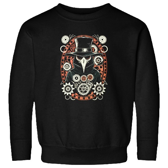 vintages Gear Retro Steampunk Plague Doctor Sweatshirts