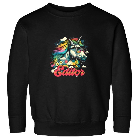 Rainbow Unicorns Editor 2Editing Sweatshirts