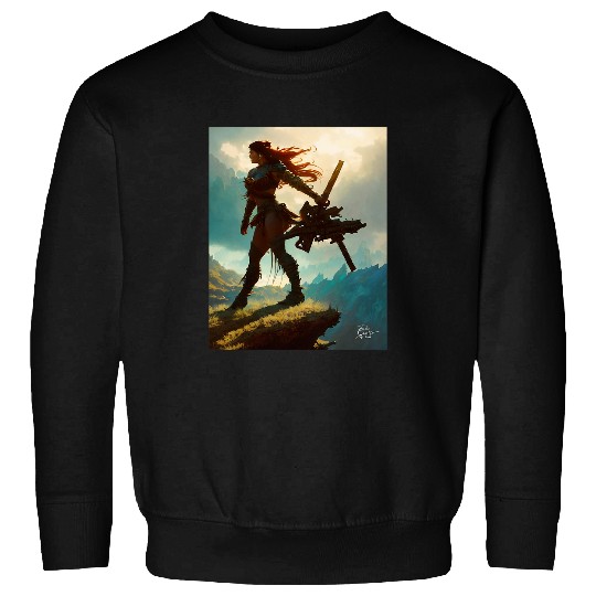 Walking away from technology by Artist Don Castillo on FB Sweatshirts
