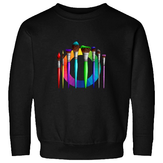 Paint Brush Artist Art Teacher Painter Sweatshirts