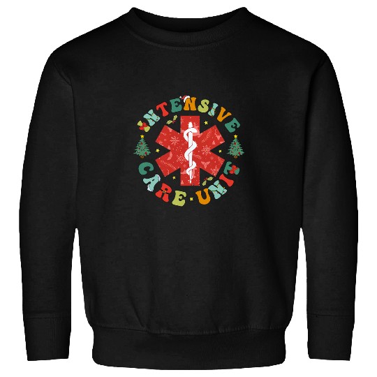 Intensive Care nurses Christmas ICU nurses Nursing Student Sweatshirts