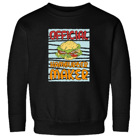 Officially Hamburger Maker Cooking Chef Sweatshirts