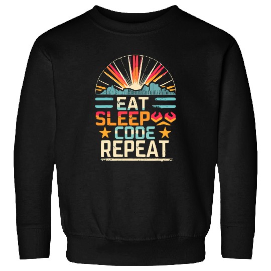Eat Sleep Code Repeat PHP Programmer Lifestyle Sweatshirts