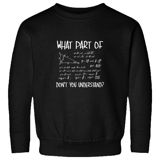 Funny Math Teacher Student Back To School Men Women Sweatshirts