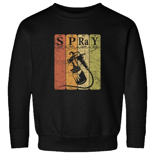 Car Painter Spray Periodic Table Elements Auto Body Painter 6 Sweatshirts