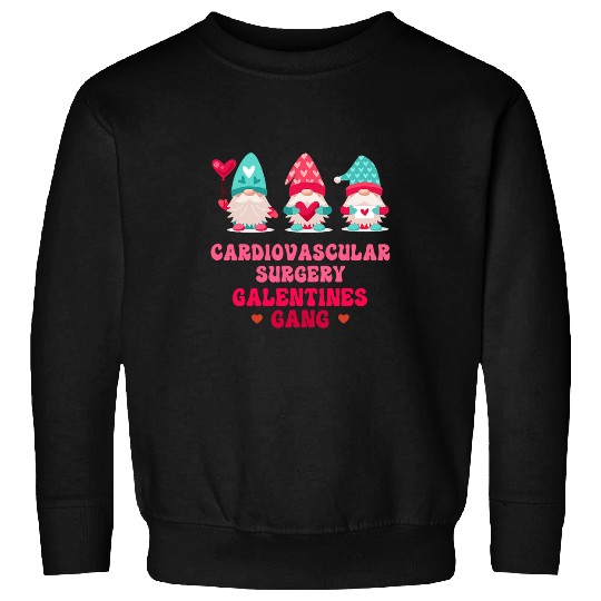 Cardiovascular Surgery Gnomes nurses Galentines Day Sweatshirts