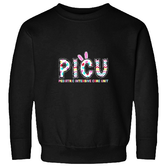 PICU Pediatric Intensive Care Unit nurses Bunny Easter Sweatshirts