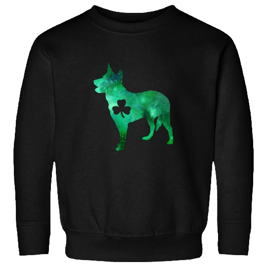 dog mom dog lover st patricks day heeler mom mens womens Sweatshirts