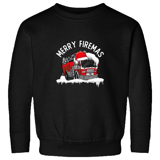 xmass Fires Station Fireman Merry Christmas Firefighter Sweatshirts