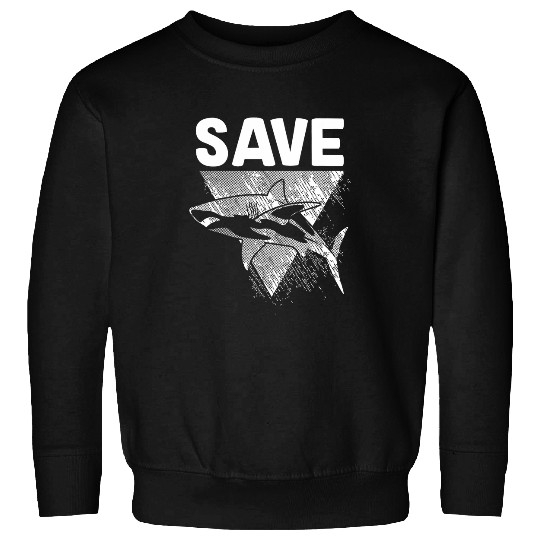 Save Sharks stop finning shark Sweatshirts