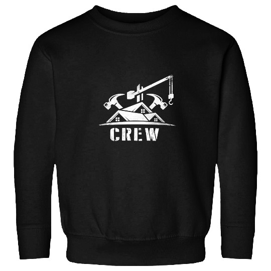 Construction Crew Highway Worker Road Safety Jobsite Sweatshirts