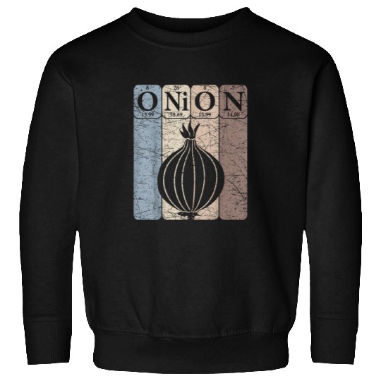 Onion Periodic Table Elements Vegetables Farmer Retro 28 Sweatshirts