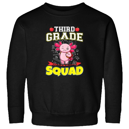 Kids Third Grade Squad Funny Elementary Primary School 28 Sweatshirts