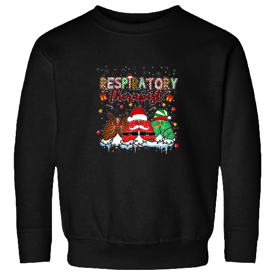 Respiratory Therapist Santa Christmas Lungs RT nurses Xmas Sweatshirts