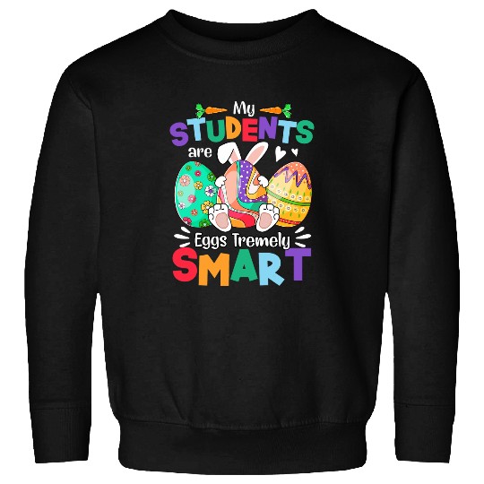 teacher easter matching family party bunny face costume Sweatshirts