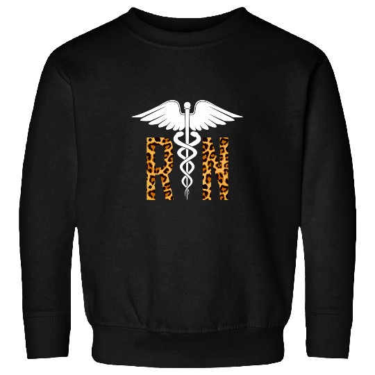 RN Registered nurses Leopard Nursing Student Sweatshirts