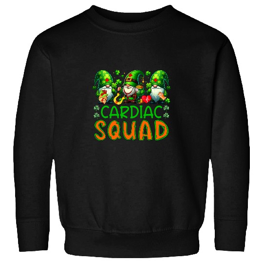Cardiac Squad St Patricks Day Three Gnomes Job Team Sweatshirts