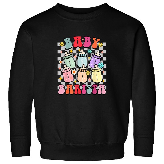 Funny Mother Baby nurses NICU nurses Milk Bottle Baby Barista Sweatshirts