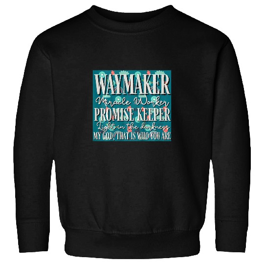 Kids Kids Waymaker Miracle Worker Rainbow Christian 5 Sweatshirts