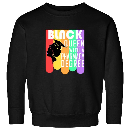 Pharmacist PharmD Graduation Black Queen Doctorate Tech Sweatshirts
