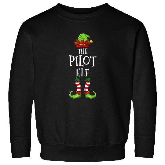 pilot elf matching family group christmas party pajama 1 Sweatshirts