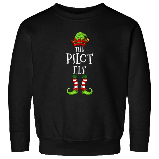 pilot elf matching family group christmas party pajama 1 Sweatshirts