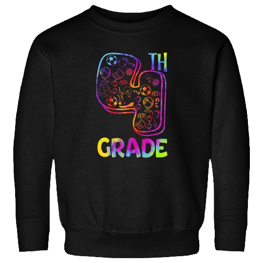 Tie Dye 4Th Grade Typography Team Fourth Grade Teacher Gifts Sweatshirts