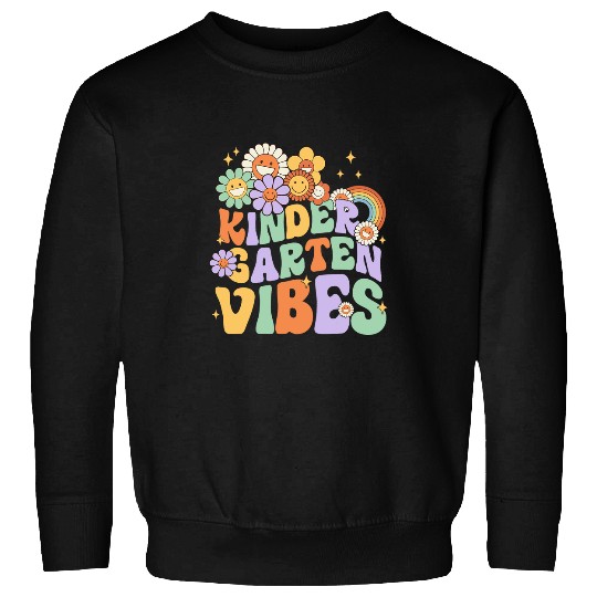 Kindergarten Vibes Kindergarten Team Retro Back To School Sweatshirts