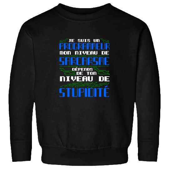 I am a programmer my level computer Sweatshirts