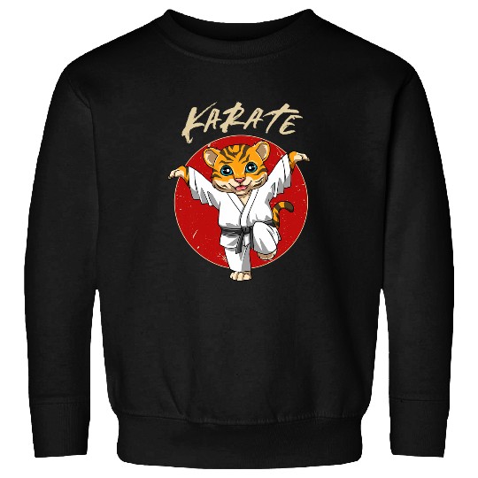 Karate Tiger Crane Kick Karate Japanese Martial Arts Sweatshirts