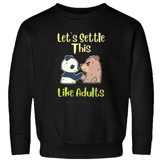 Gym Biceps Lets Settle This Like Adults Quote ArmWrestling Sweatshirts